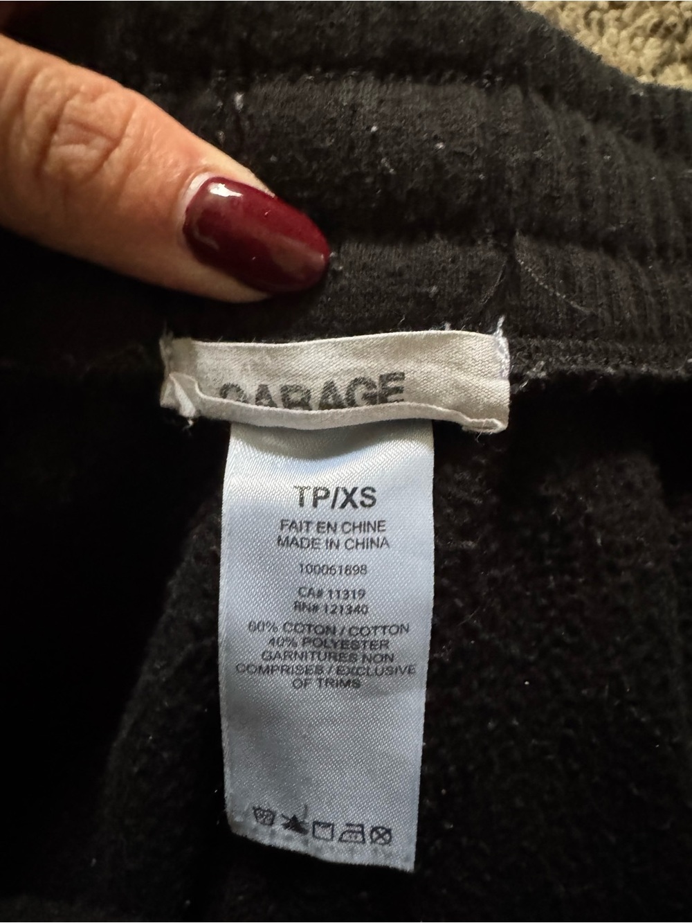 Garage Black Joggers - Picture 3 of 3